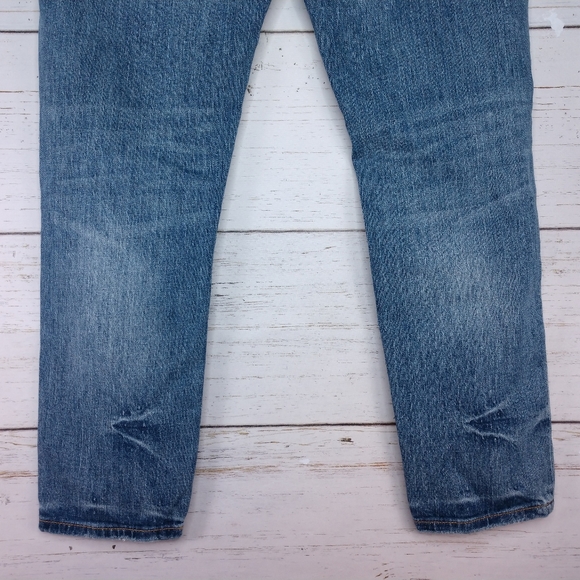 Pilcro The Heritage Boyfriend Straight Leg Denim Blue Jeans - Picture 7 of 14